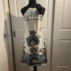 100% Silk MNG Suit Halter Dress, Size S, New with Tags